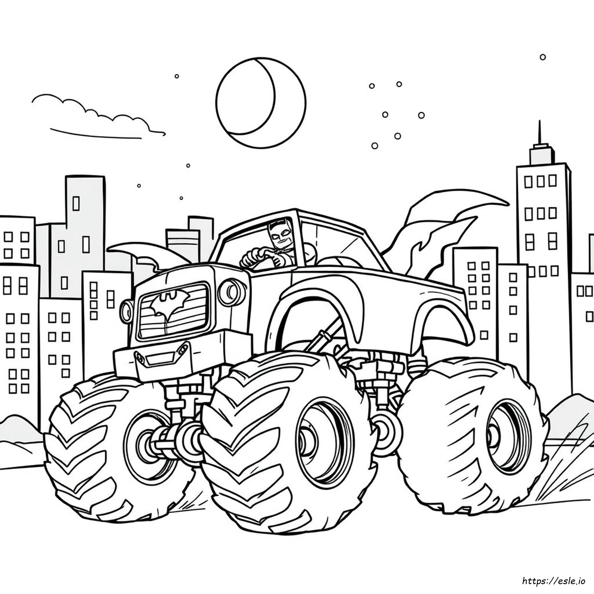 Coloriage Monster Truck Batman