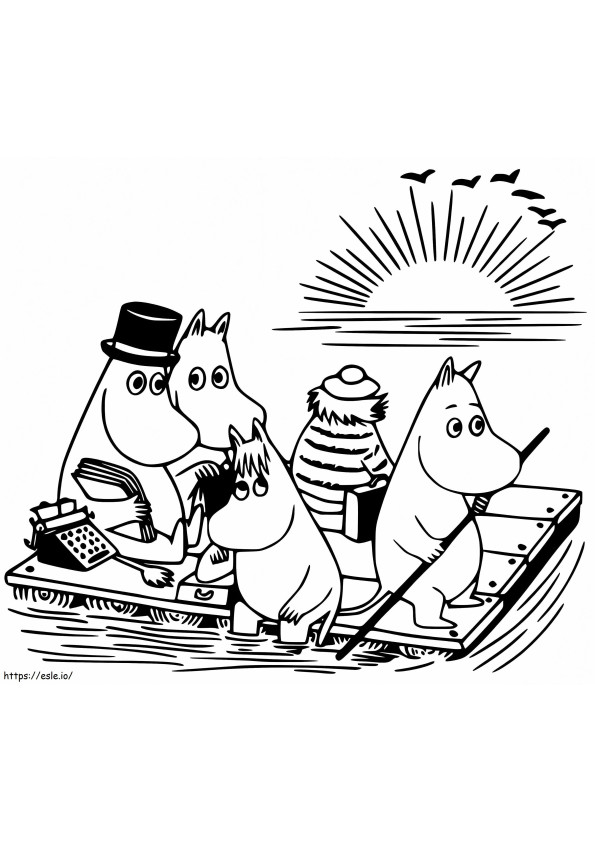 Free Moomin coloring page