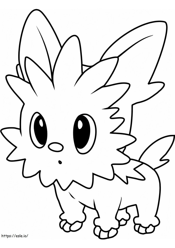 Coloriage Pokémon Lillipup Gen 5 à imprimer dessin