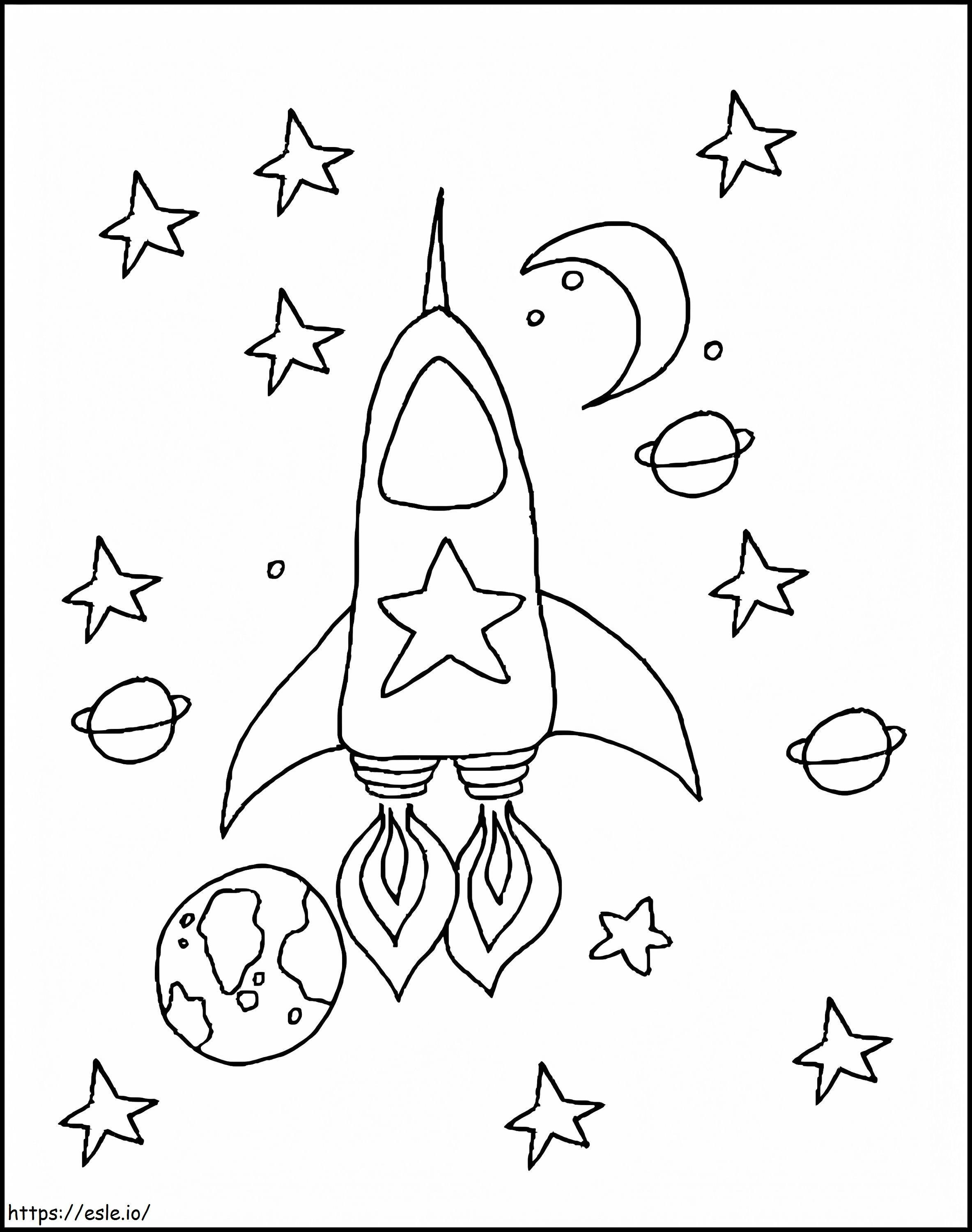 Free Space coloring page