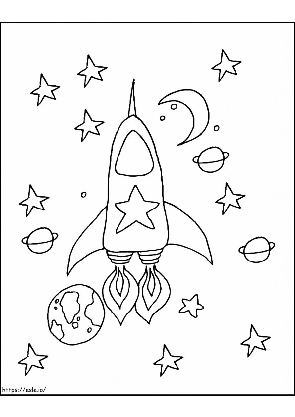 Free Space coloring page