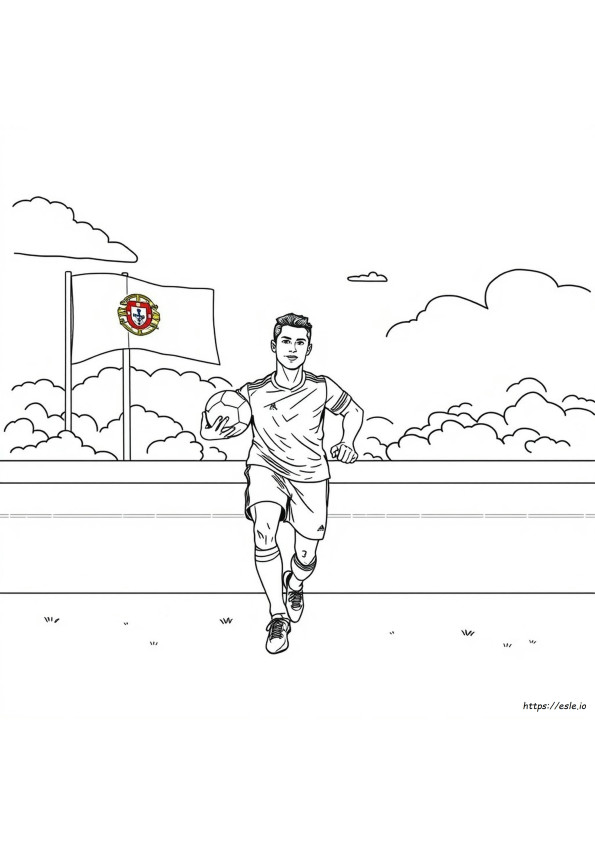 Portugal Ronaldo Dibujos Para Colorear Ronaldo Para Colorear E Imprimir
