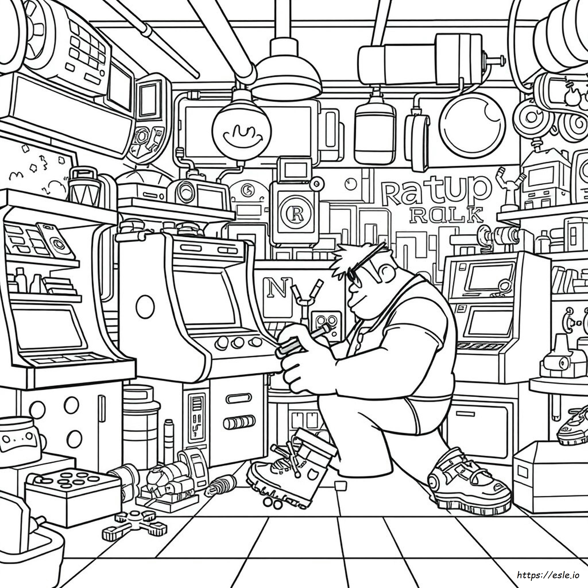 Rompe Ralph Para Colorear