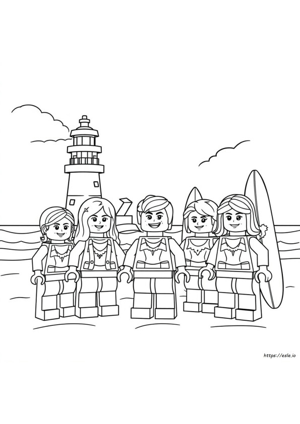 Kolorowanka Lego Friends Do Druku Za Darmo
