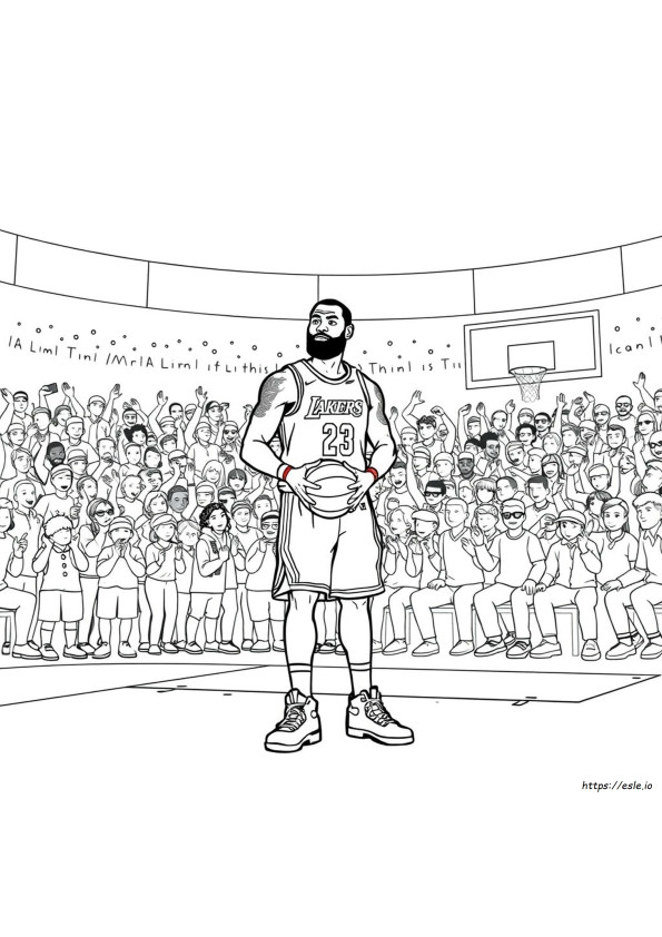 Lebron James Coloring Book