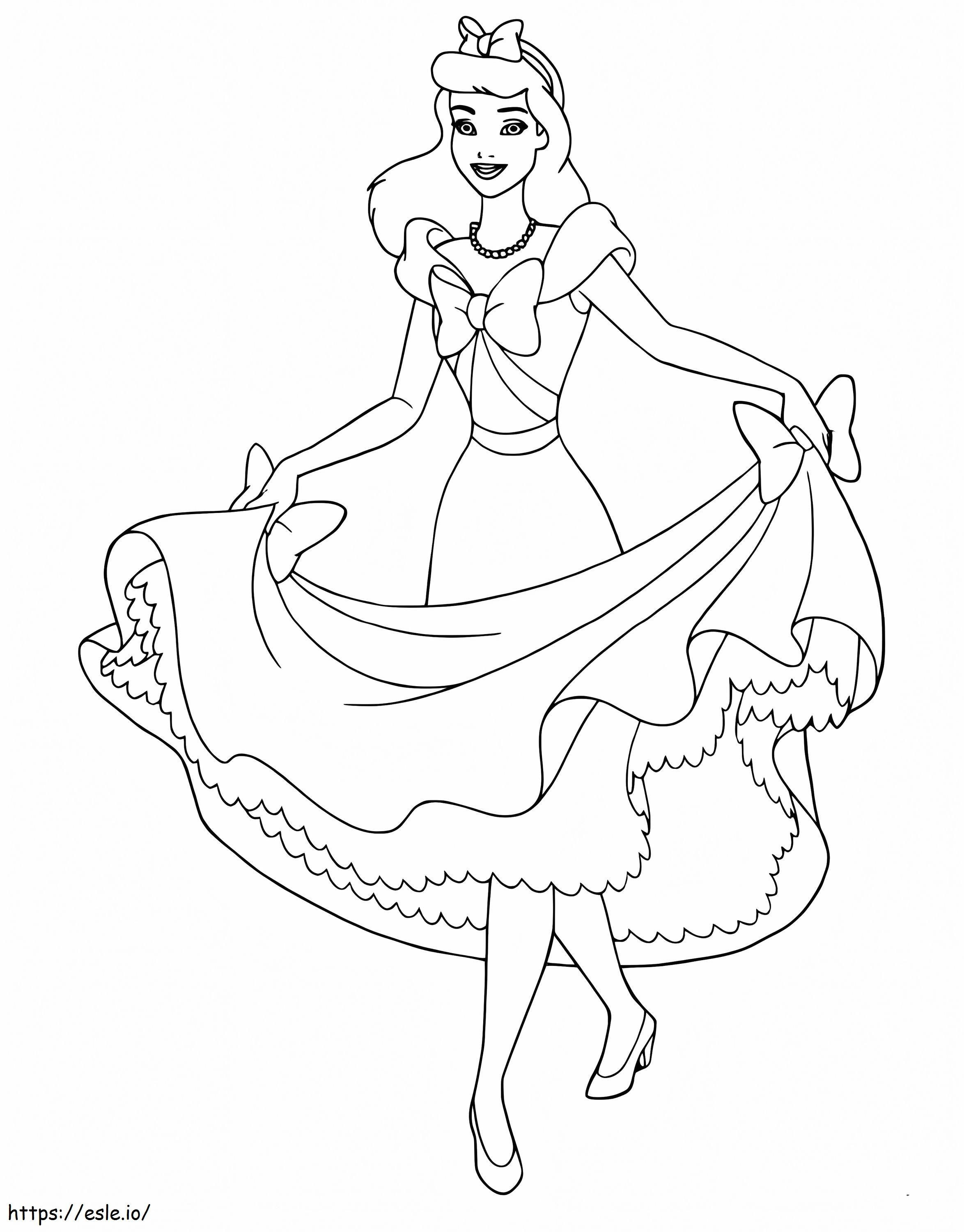 Amazing Cinderella coloring page