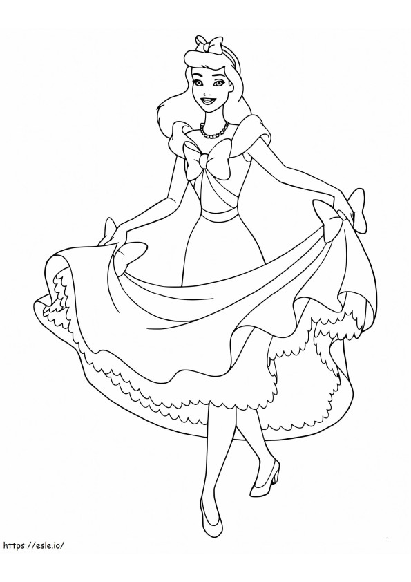 Amazing Cinderella coloring page