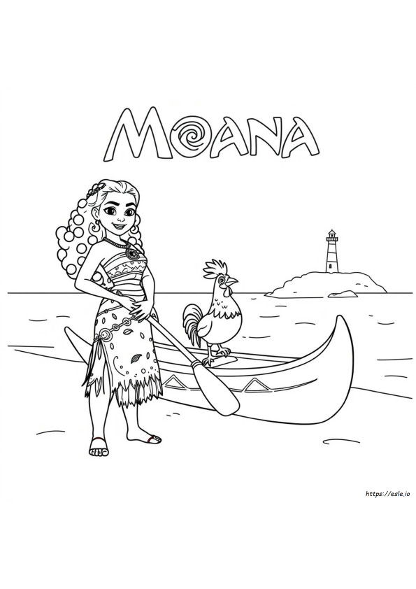 Kostenlose Moana Ausmalbilder