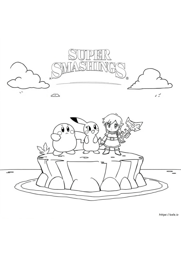 Kolorowanki Super Smash Bros Ultimate