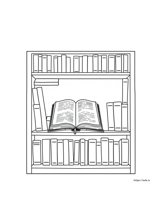 Rak Buku Alkitab Gambar Mewarnai