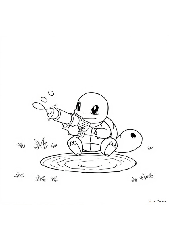 Squirtle Kleurplaat
