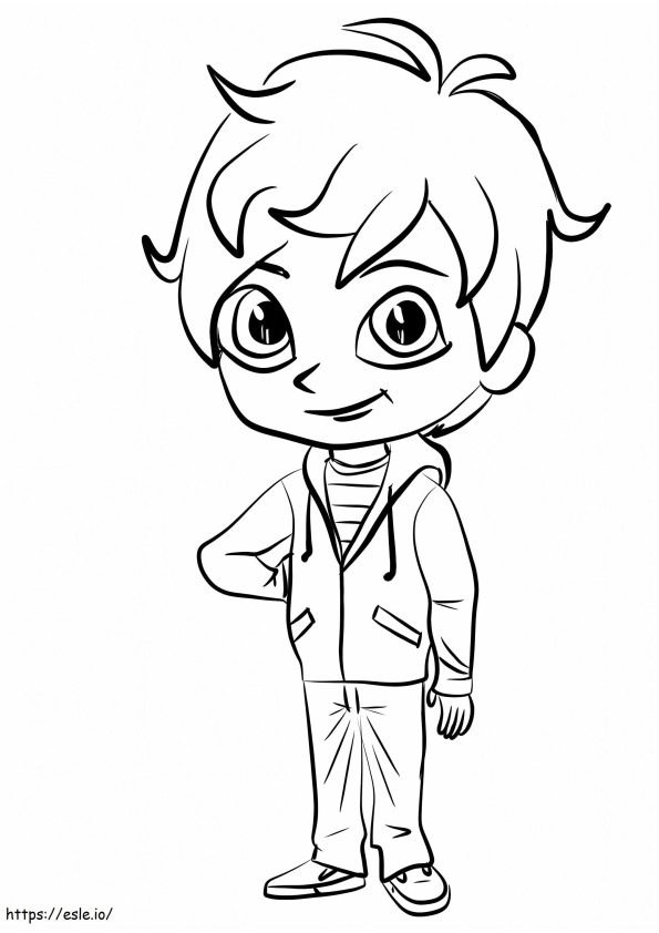 Zac From Shimmer And Shine coloring page