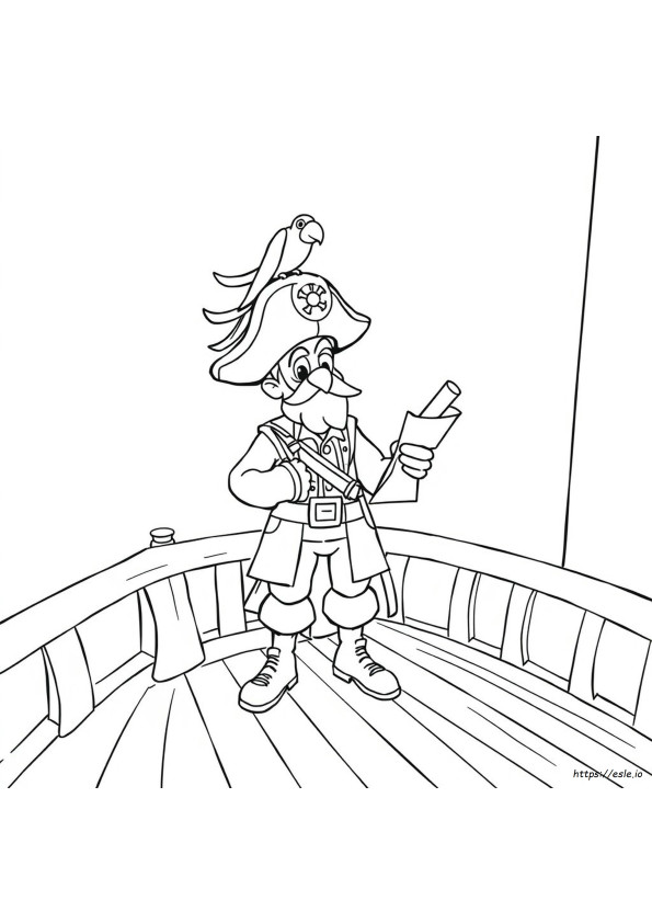 Coloriage Lettre P Comme Pirate