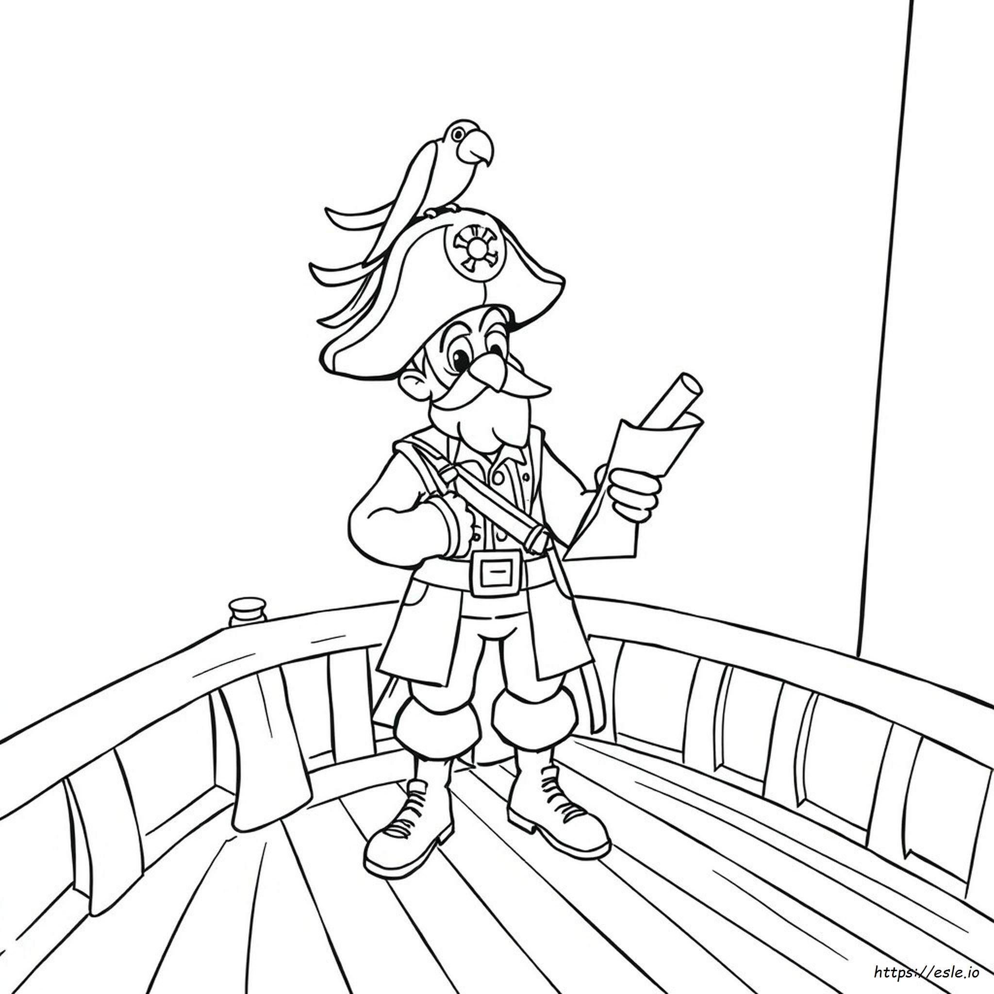 P Is For Pirate Coloring Page