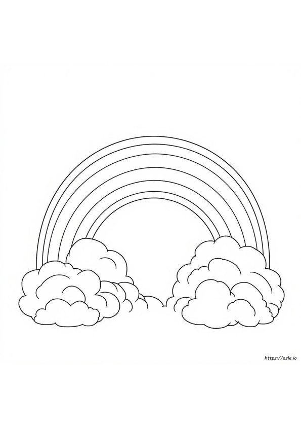 Arcobaleno Da Colorare Gratis