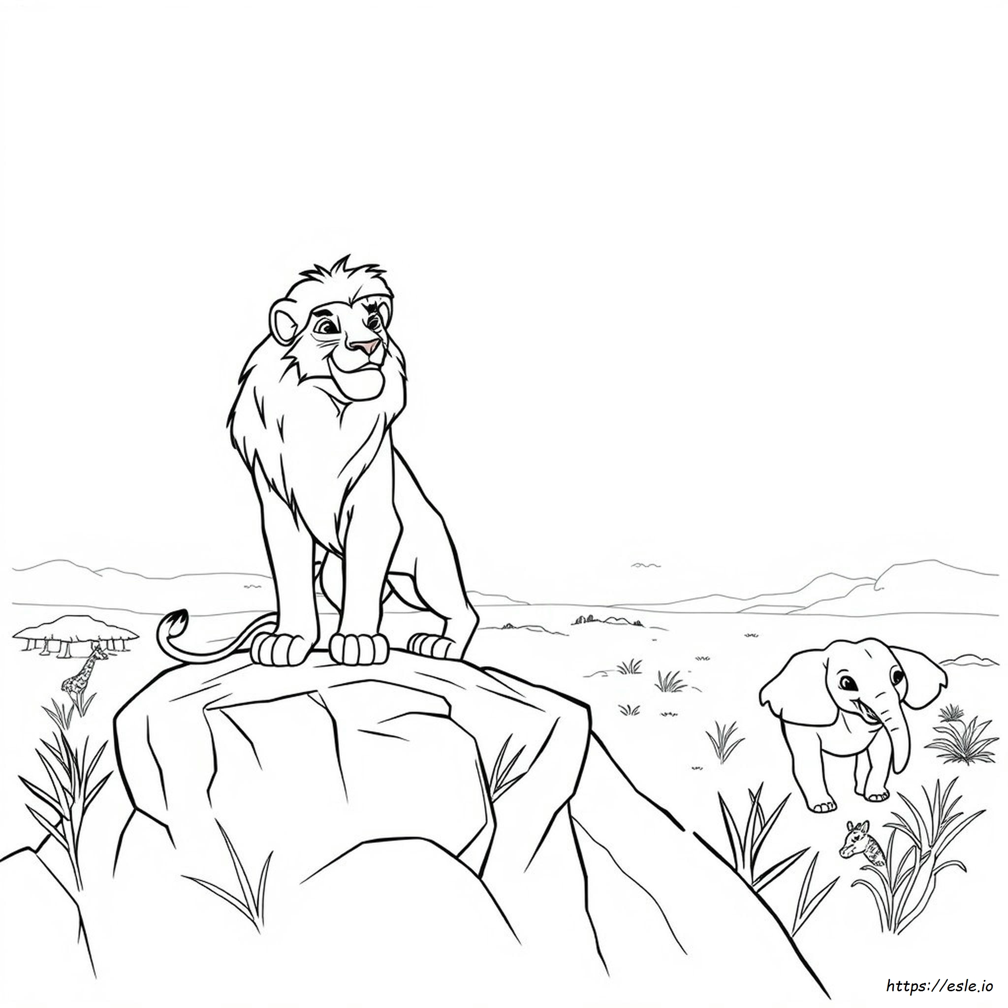 Re Leone: Pagine Da Colorare
