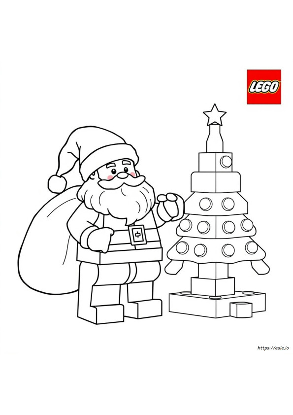 Lego Santa Coloring Pages