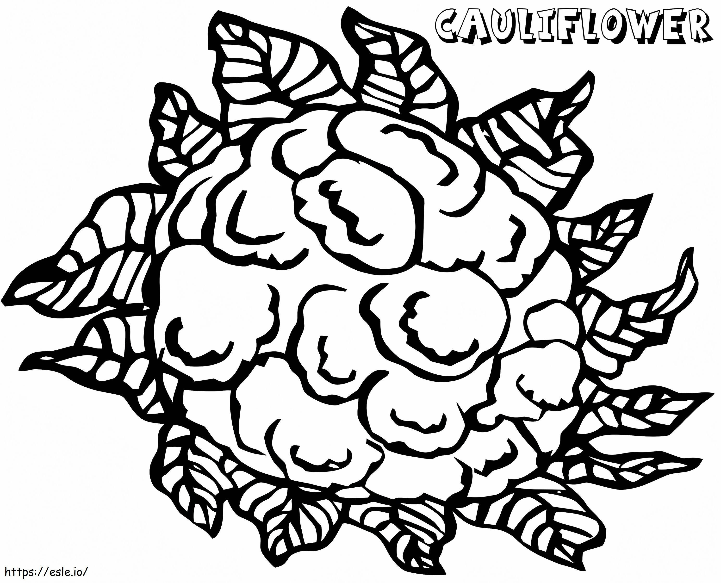 Cauliflower To Print coloring page