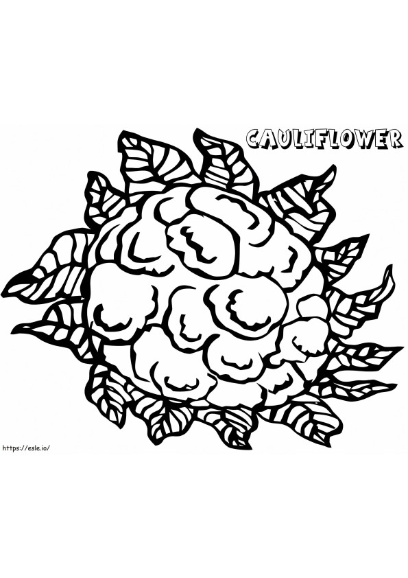 Cauliflower To Print coloring page