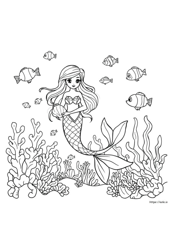 Páginas De Libro Para Colorear De Sirenas