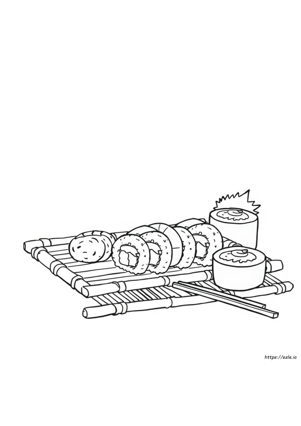 Coloring Pages Of Sushi