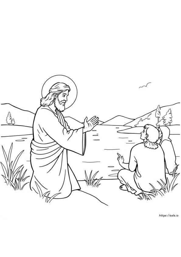 Jesus Miracles Coloring Pages