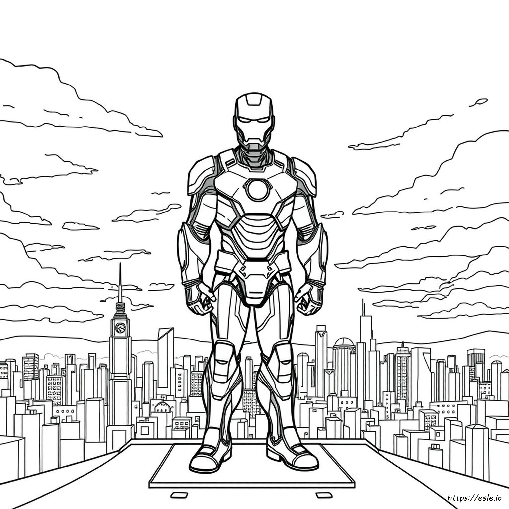 Immagine Di Iron Man Da Colorare