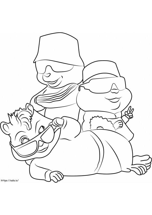 The Squeakquel A4 coloring page