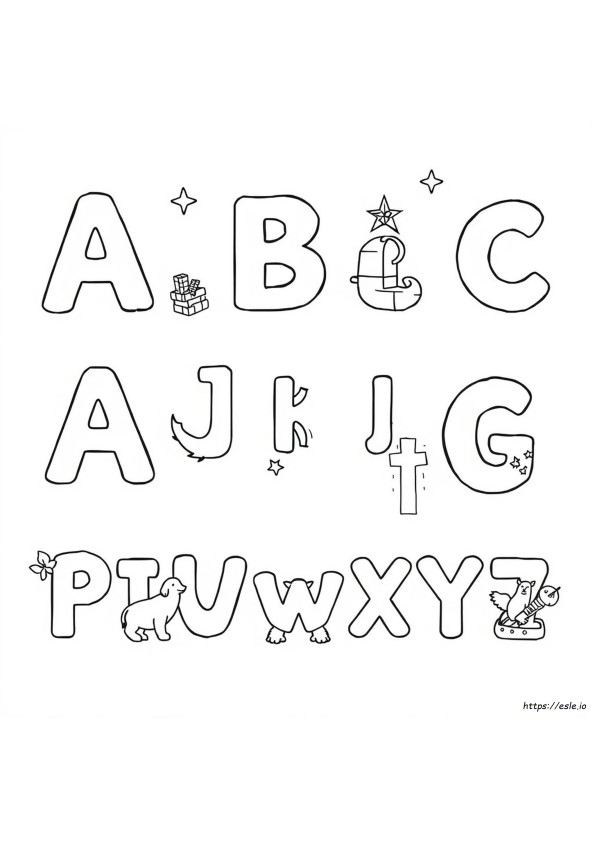Christian Abc Coloring Pages