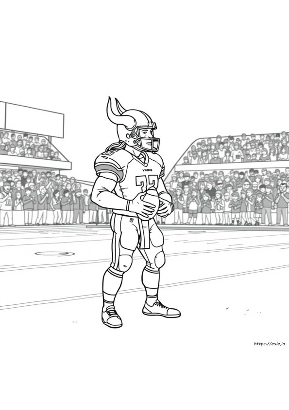 Libro Da Colorare Dei Minnesota Vikings