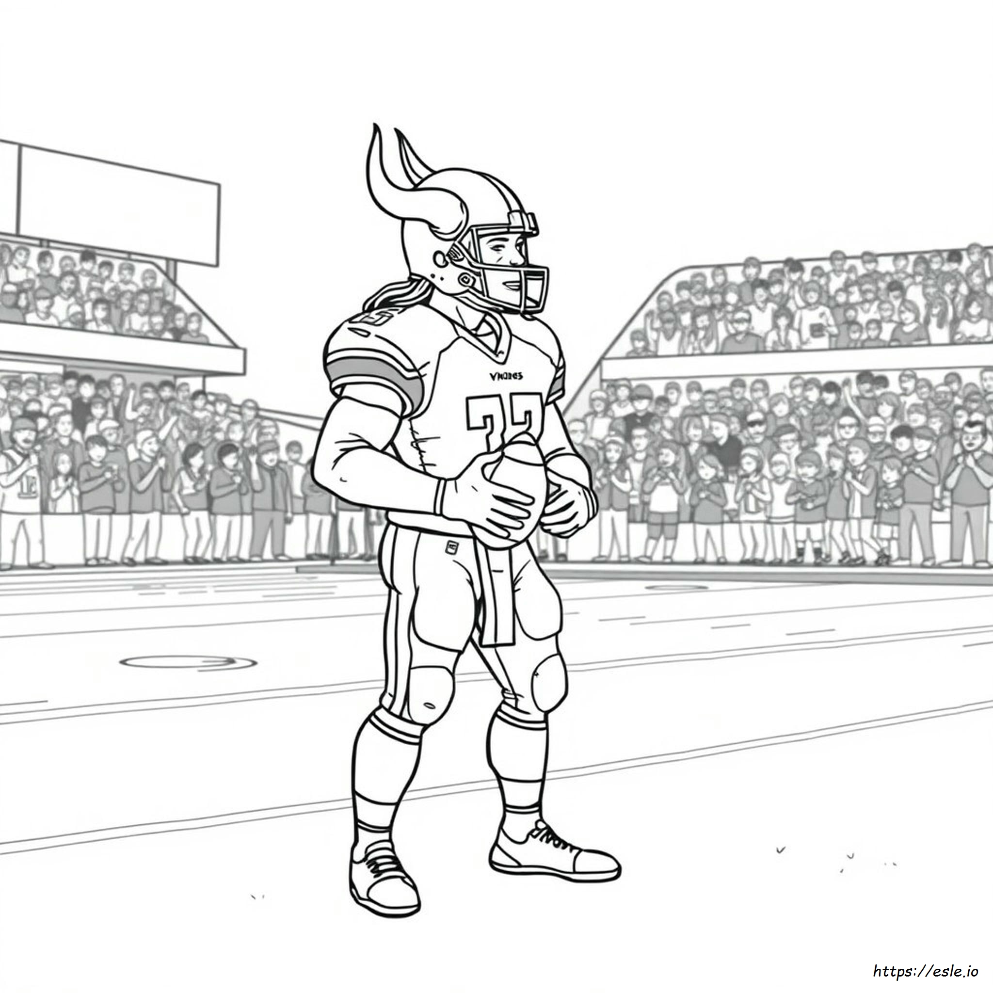 Libro Para Colorear De Los Minnesota Vikings