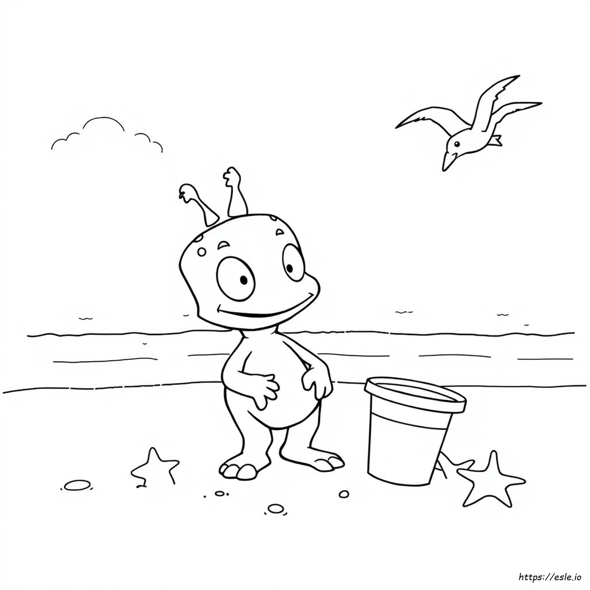 Rugrats Reptar Páginas Para Colorear
