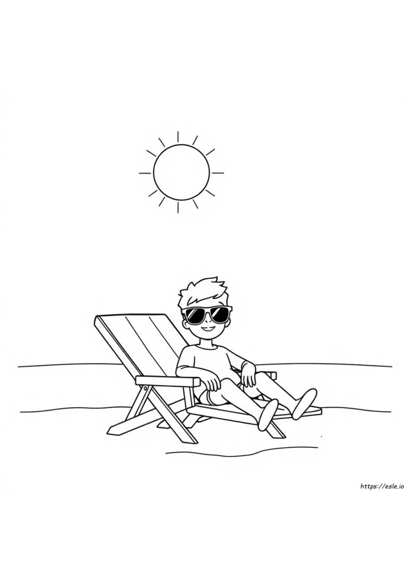 Zonnebril Kleurplaten