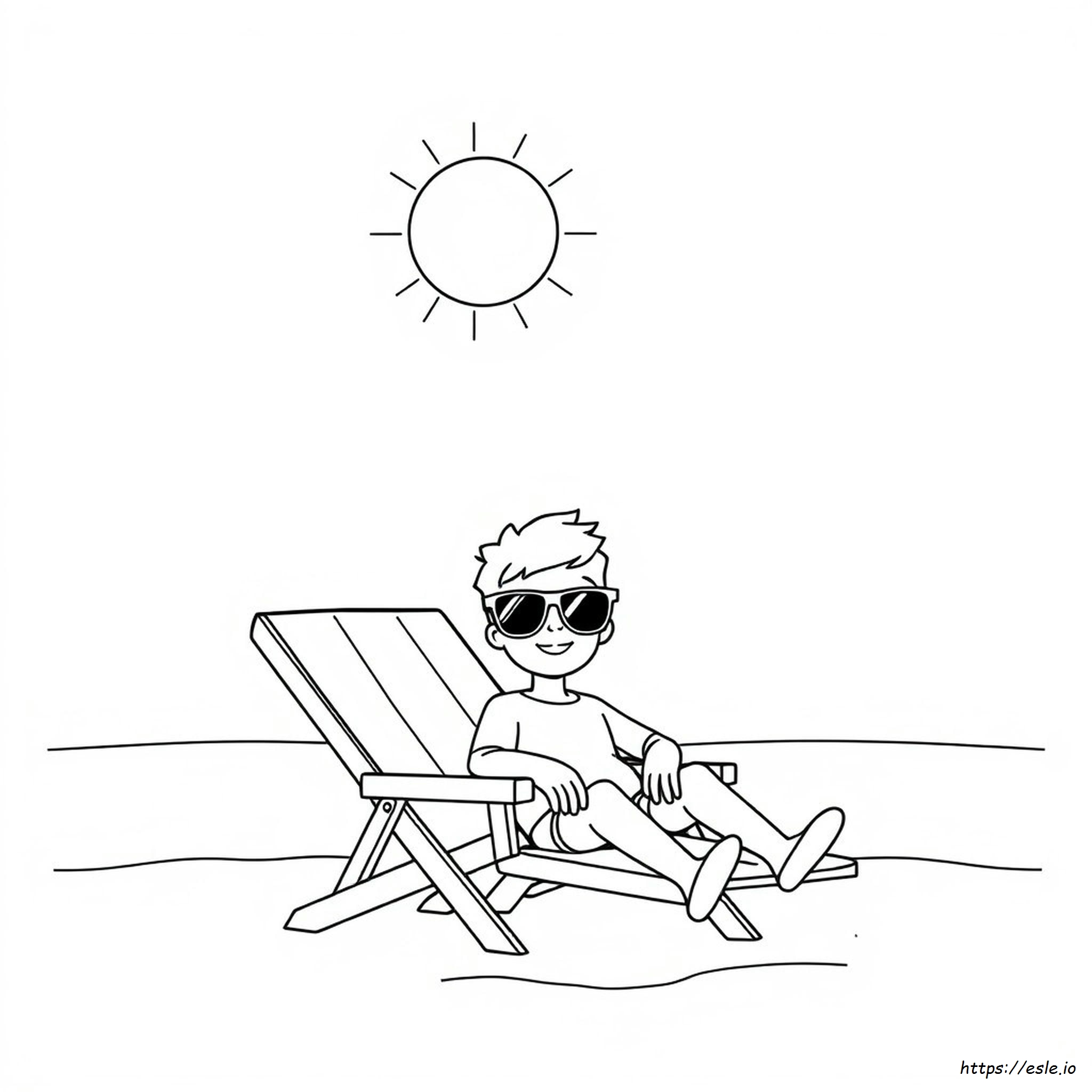 Sunglasses Colouring Pages