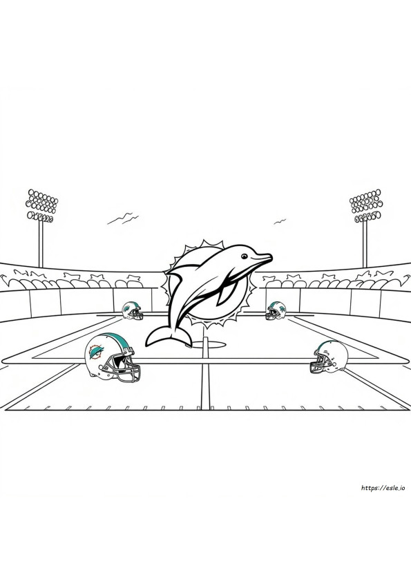 Libro Da Colorare Dei Miami Dolphins