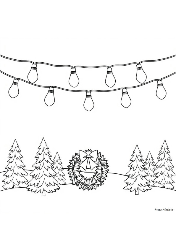 Coloriage Ampoule De Noël