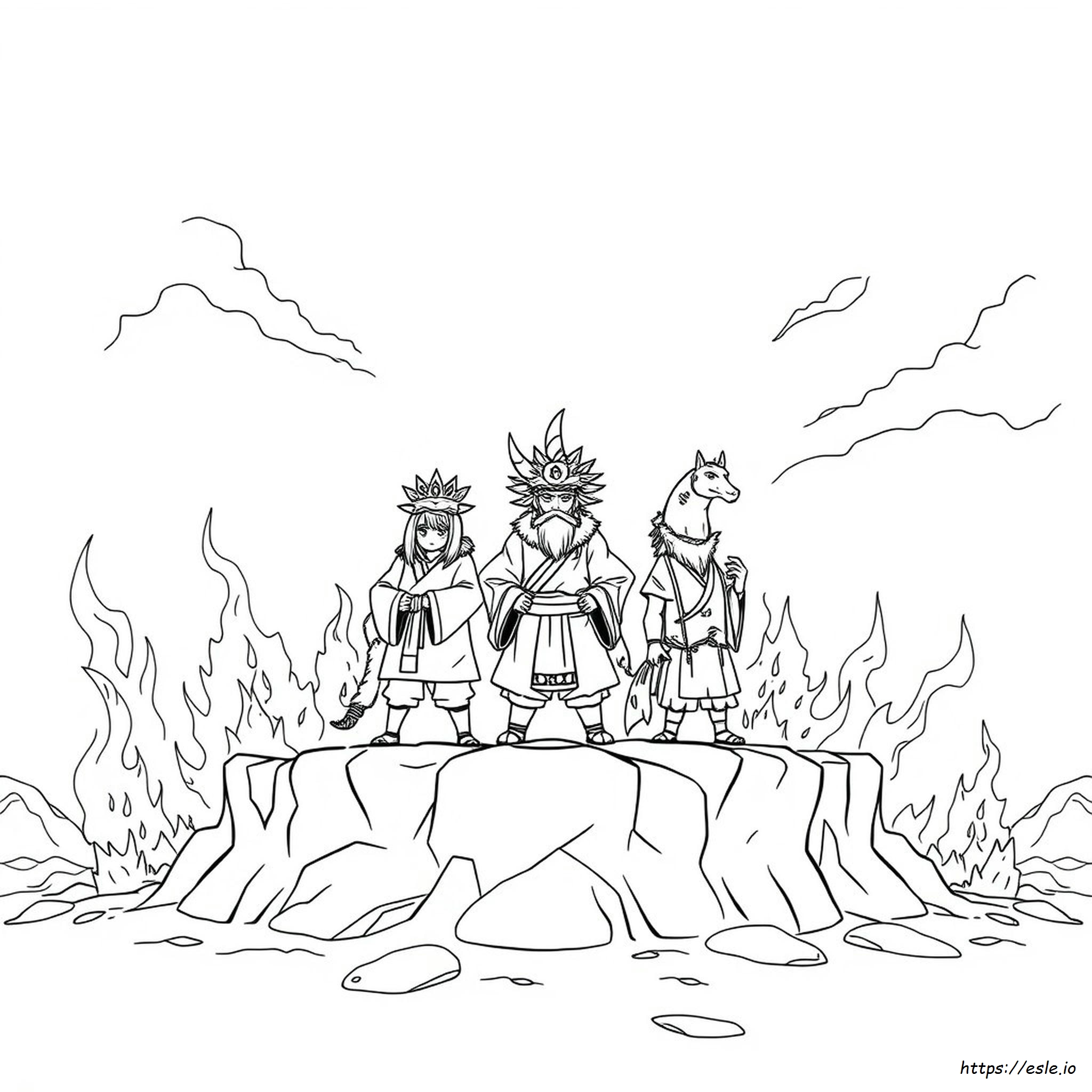 Rengoku Coloring Page