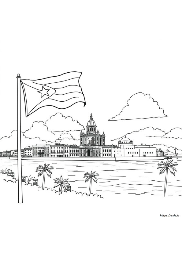 Cuba Coloring Page