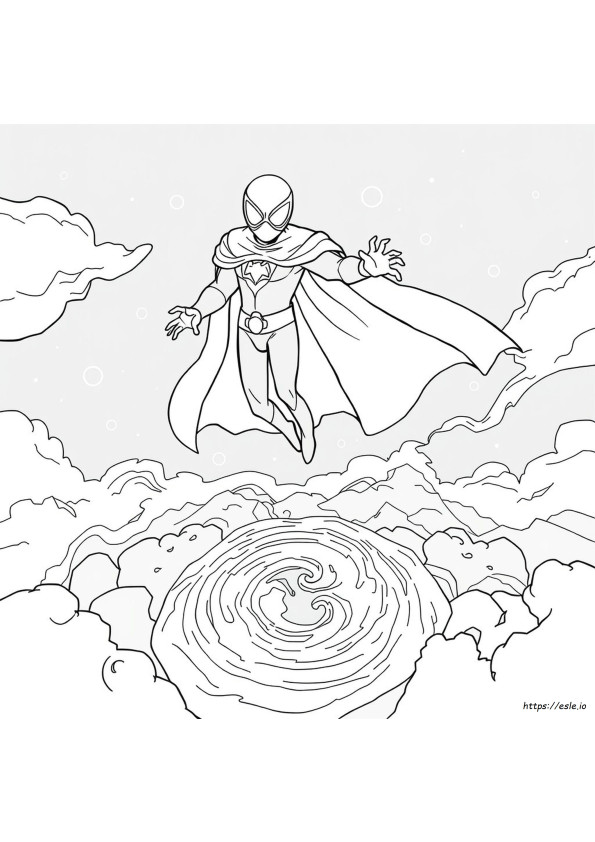 Mysterio Colouring Pages