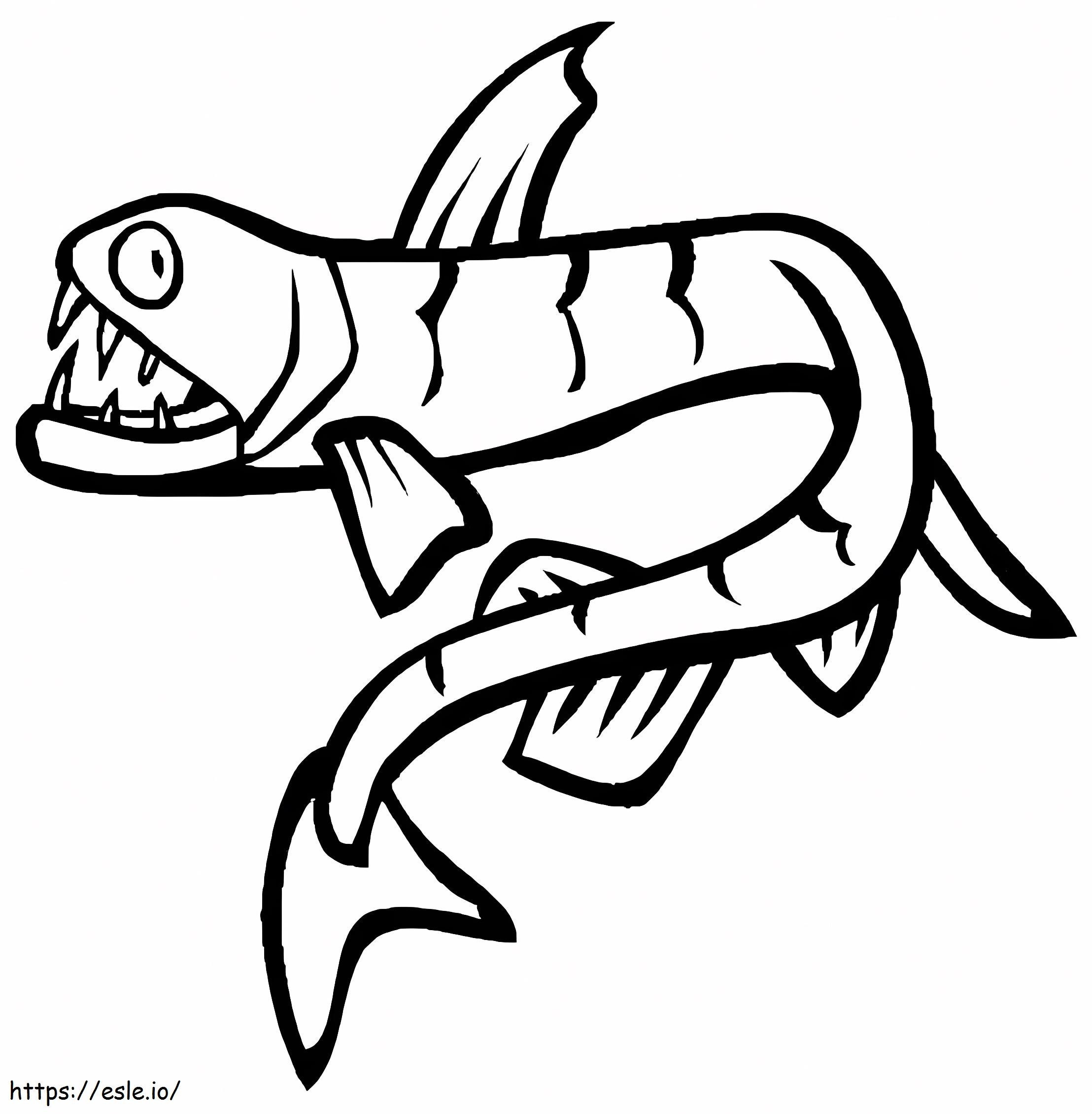 Free Viperfish coloring page
