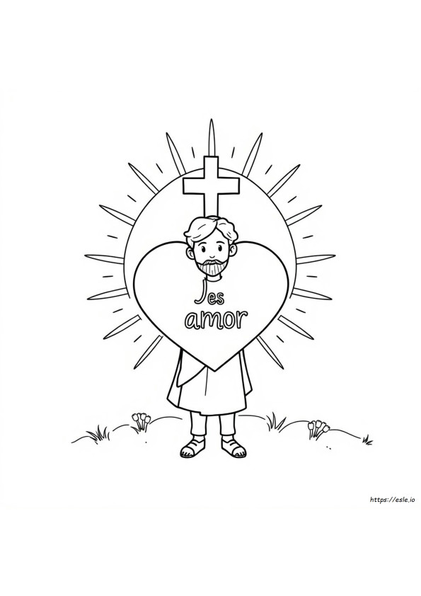 Dios Es Amor Coloring Page