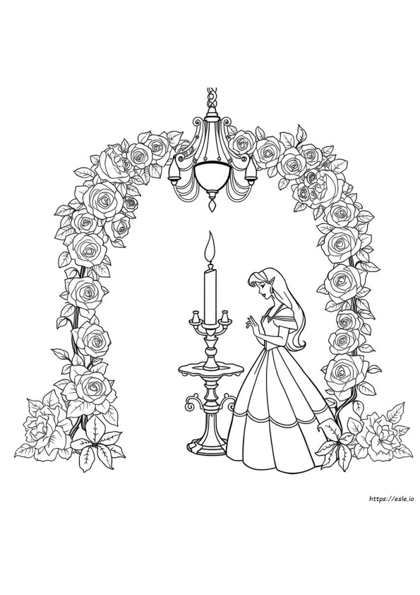 Beauty And The Beast Colouring
