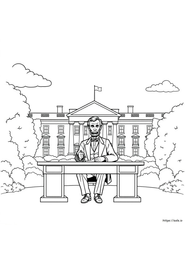 Immagini Da Colorare Di Abraham Lincoln