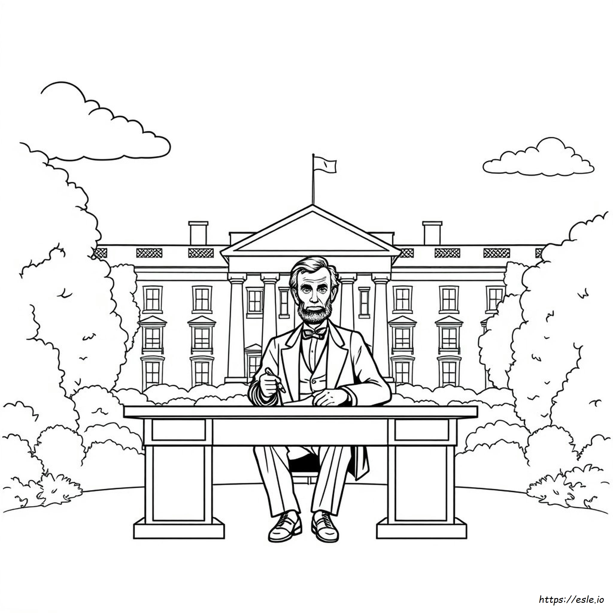 Coloring Pictures Of Abraham Lincoln