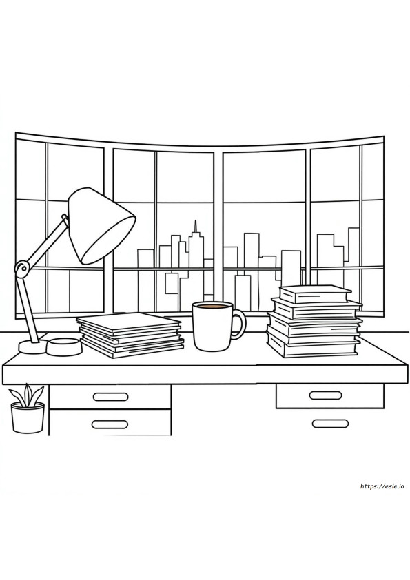 Das Büro Ausmalbilder