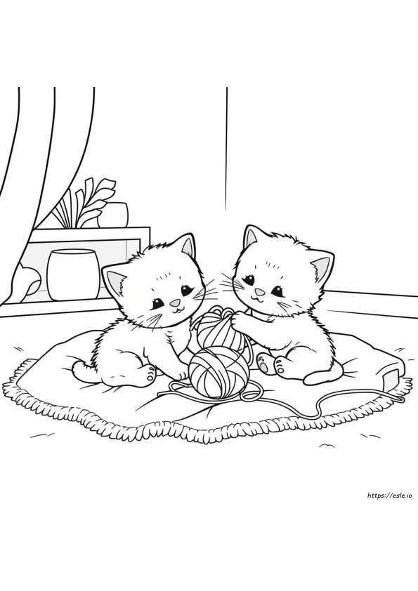 Printbare Schattige Kittens Kawaii Kat Kleurplaten Pinterest
