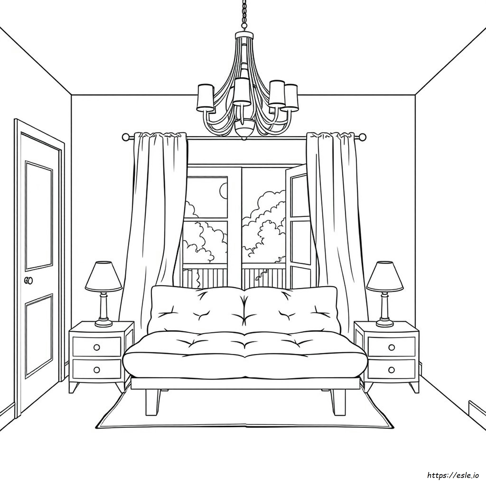 Coloring Pages Bedroom Furniture
