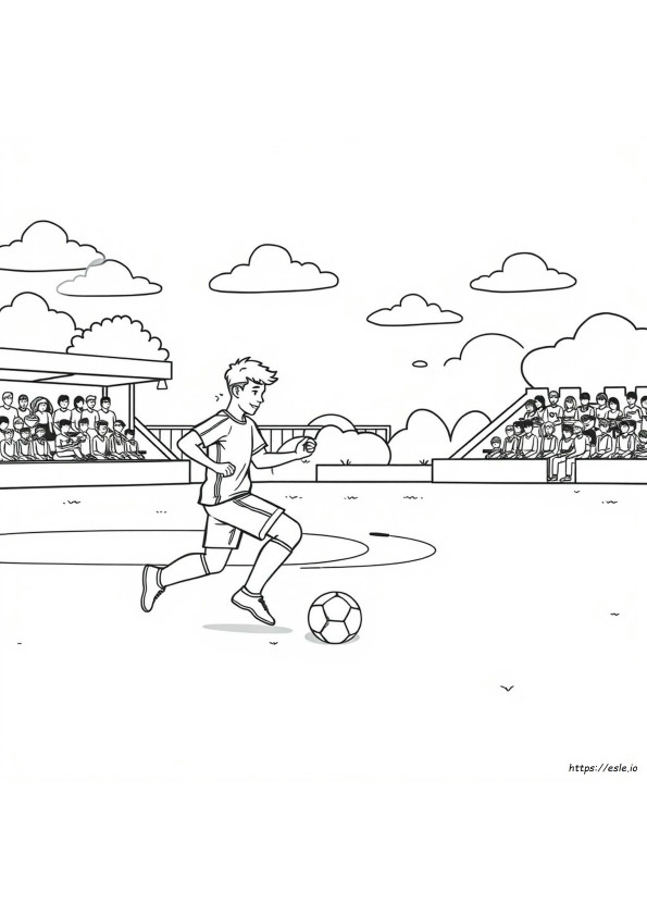 Pagina Da Colorare Di Calcio Per Bambini