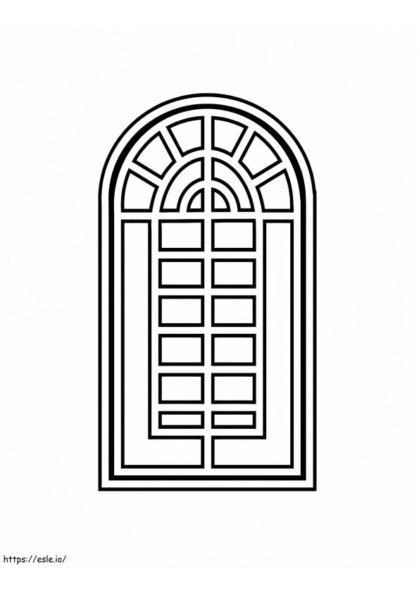 Window To Color coloring page