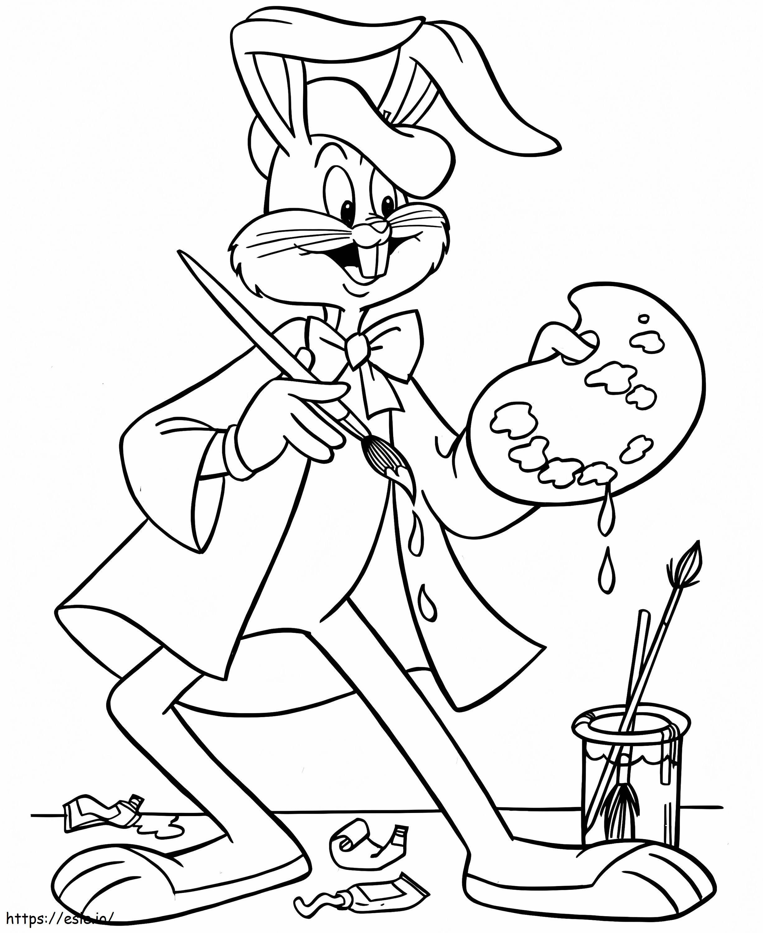 Planse de colorat Bugs Bunny de colorat